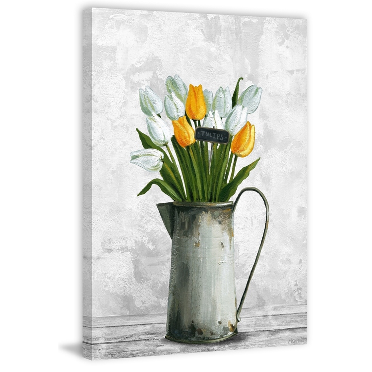 Marmont Hill Wonderful Tulips Painting Print on Wrapped Canvas image - 1