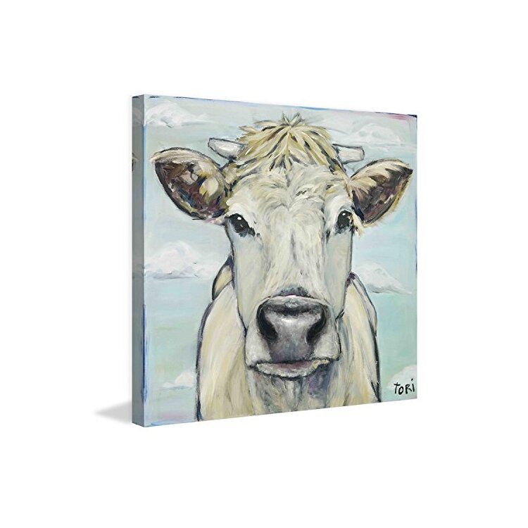 When Cows Fly Painting Print on Wrapped Canvas image - 1
