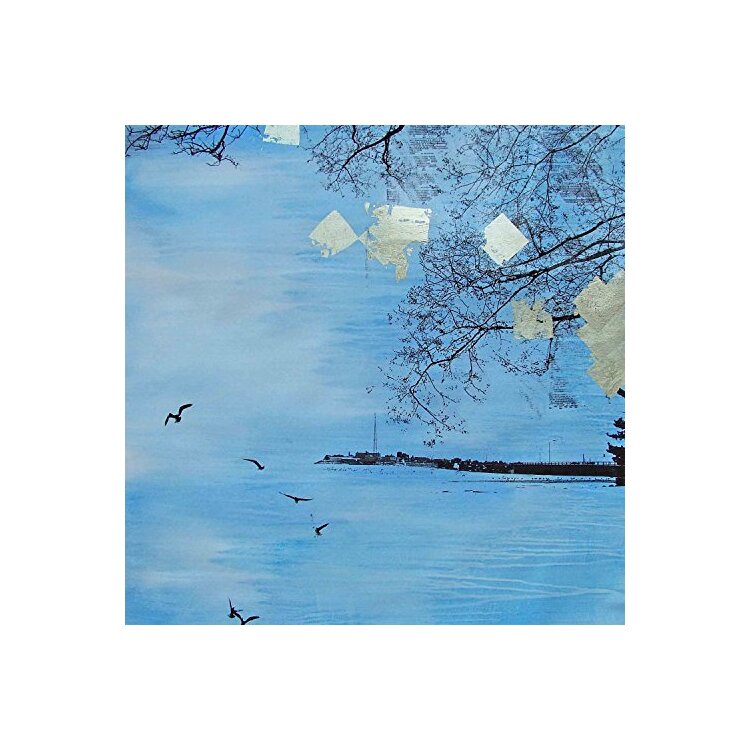 New Bedford Harbor Painting Print on Wrapped Canvas image - 1