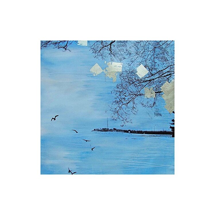 New Bedford Harbor Painting Print on Wrapped Canvas image - 1