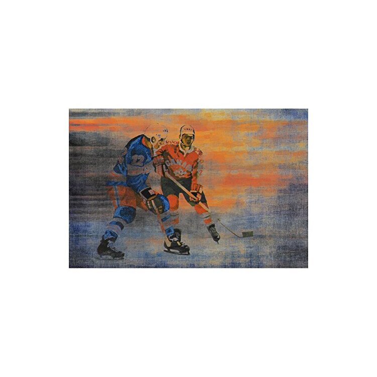 USA vs CAN by Parvez Taj Painting Print on Wrapped Canvas image - 1