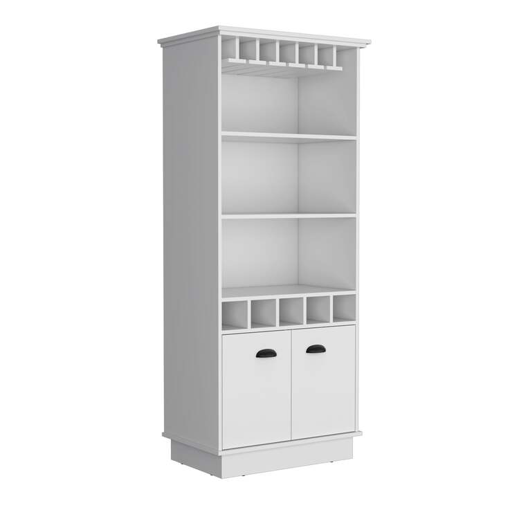 TUHOME Modern Bar Cabinet - 70" Tall with Shelves & Cubbies image - 1
