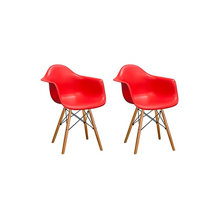 Paris Tower Arm Chair Wood Leg 2-Pack image - 1