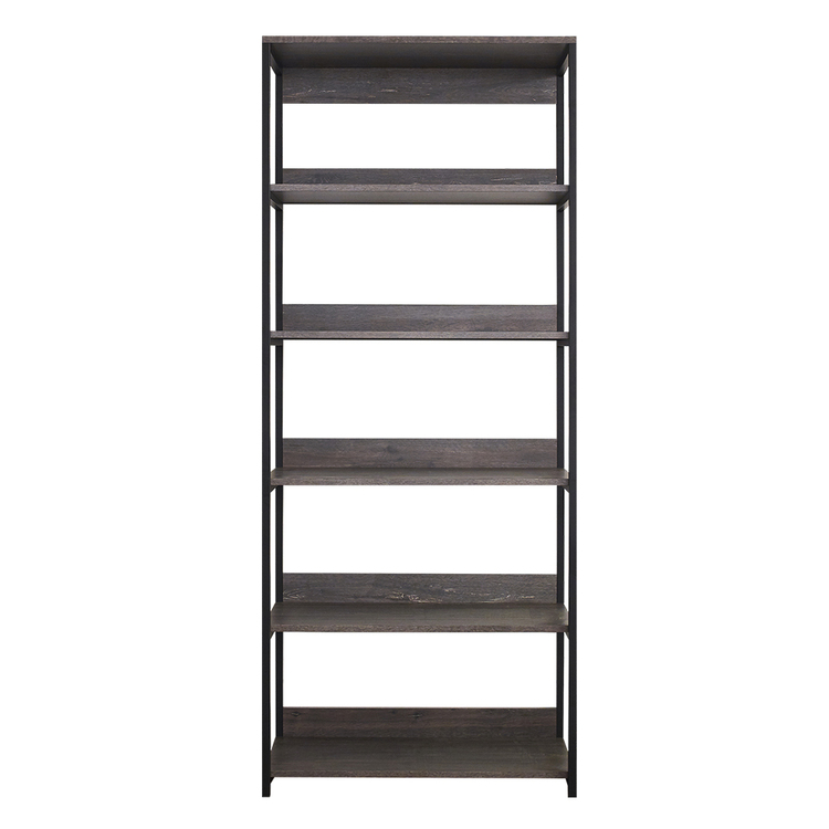 Klair Living Monica Wood and Metal Walk-in Closet with Five Shelves in Rustic Gray image - 1