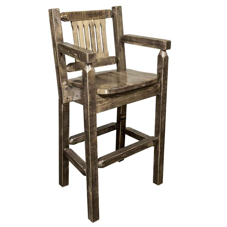 Homestead Collection Captain's Barstool, Stain & Lacquer Finish image - 1