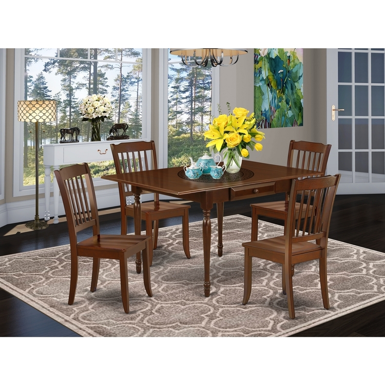 Kitchen Table Sets for 4 - 5 Piece Dining Set with Chairs, Drop Leaf ...
