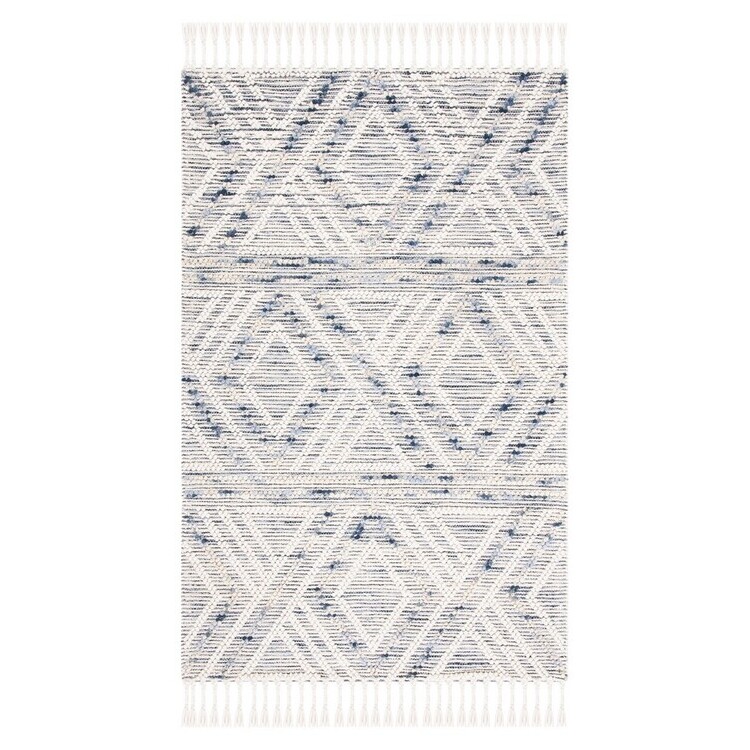 Safavieh Natura 176 Rugs, Ivory / Blue, 5' X 8', Medium Rectangle image - 1