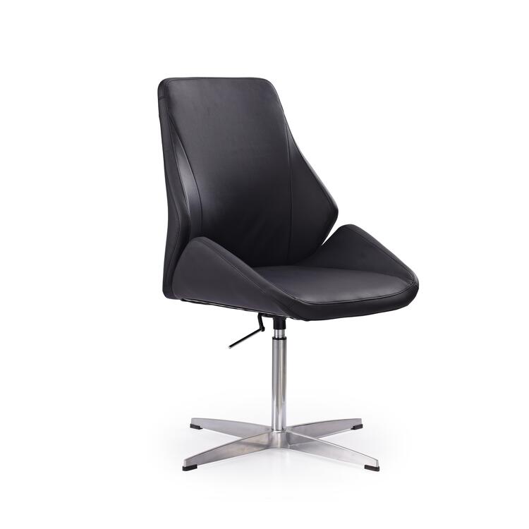 Adjustable Black Office Chair with High Density Foam Filling - Whiteline Modern Living image - 1