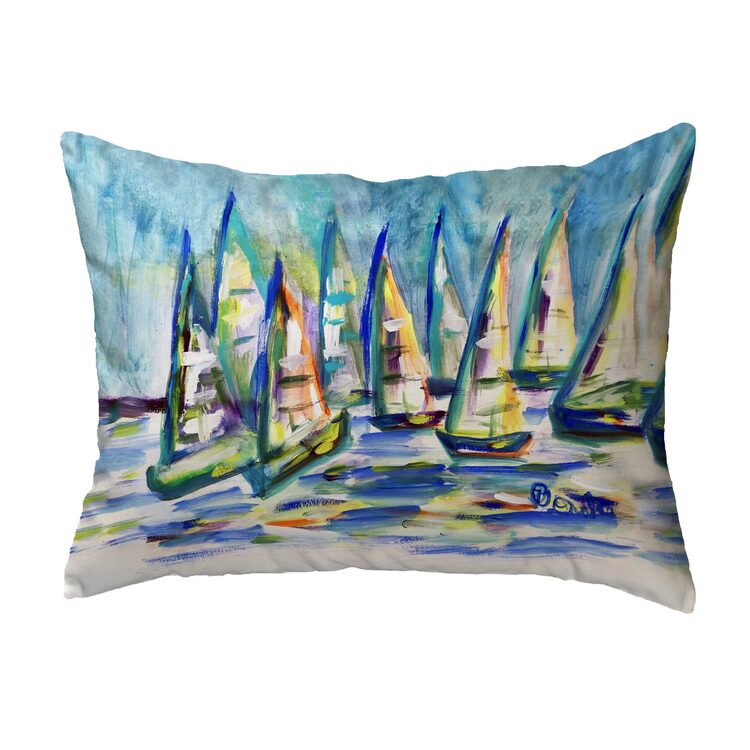 Many Sailboats No Cord Pillow
