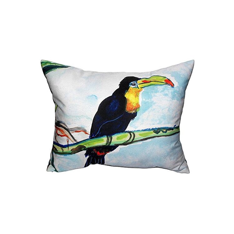 Weather Resistant Outdoor Polyester Pillow Cover & Insert 16x20 - Betsy Drake Interiors image - 1