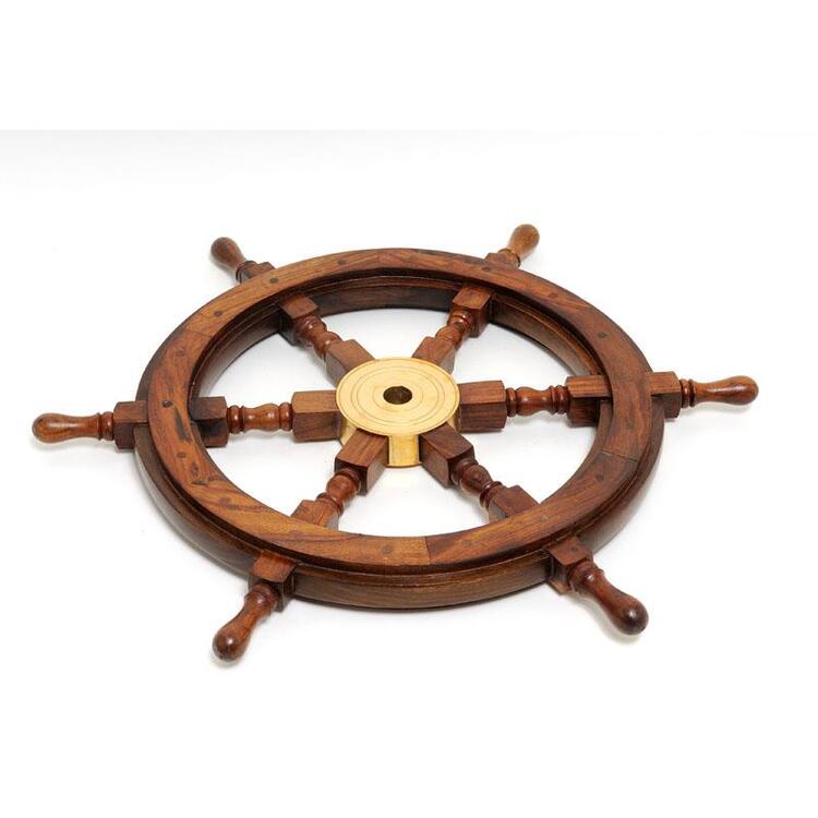 Old Modern Handicrafts Ship Wheel-36 inches image - 1