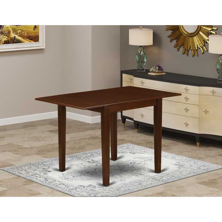 East West Furniture Esszimmertisch – Runde Tischplatte Aus Eiche Auf Leinenweiß-Sockel, 76,2x76,2 Cm