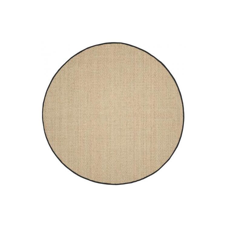 Safavieh Nf114 Rugs, Natural / Black, 4' X 4' , Round image - 1