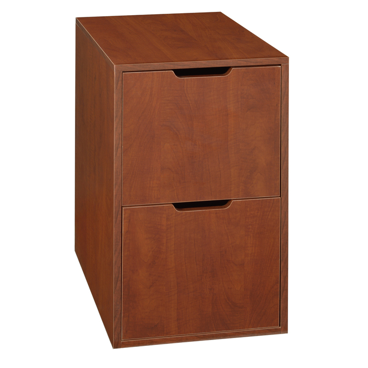 Regency Niche Mod Freestanding Pedestal Two Drawer Filing Cabinet- Cherry image - 1