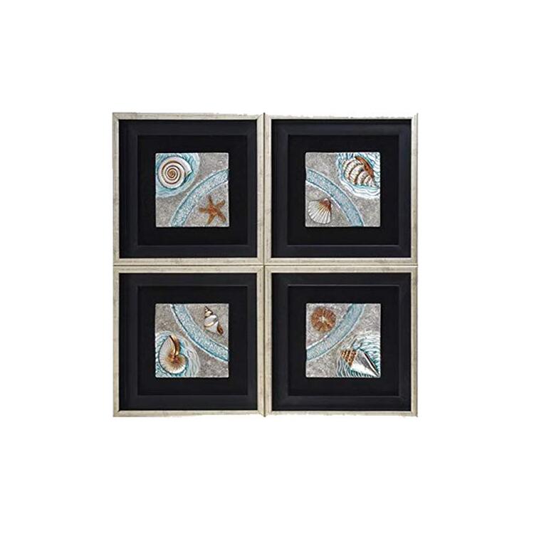 OK Lighting Sea-Themed Wall Decor4 Piece Ocean Art Set image - 1