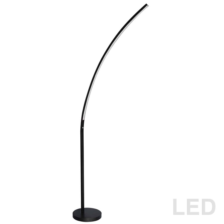 Dainolite 22W Floor Lamp Matte Black Finish image - 1