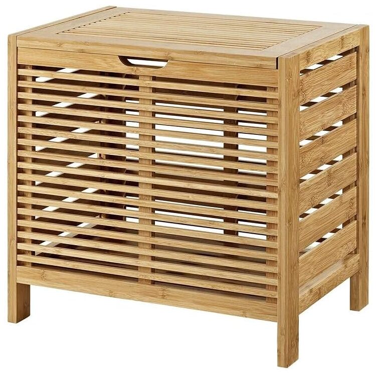 Bracken Bamboo Laundry Basket from Linon - Natural Bamboo