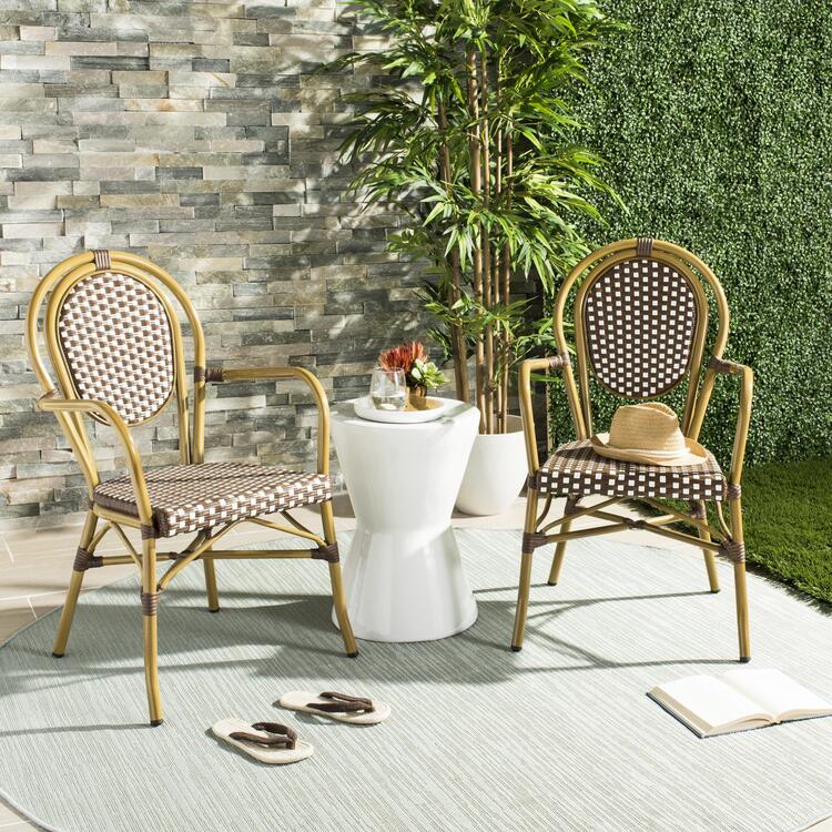 Safavieh Rosen French Bistro Stacking Arm Chair - OJCommerce.com