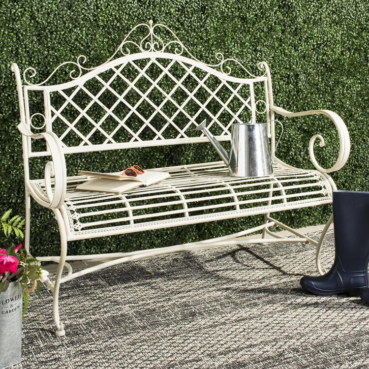 Safavieh Abner Wrought Iron Bench