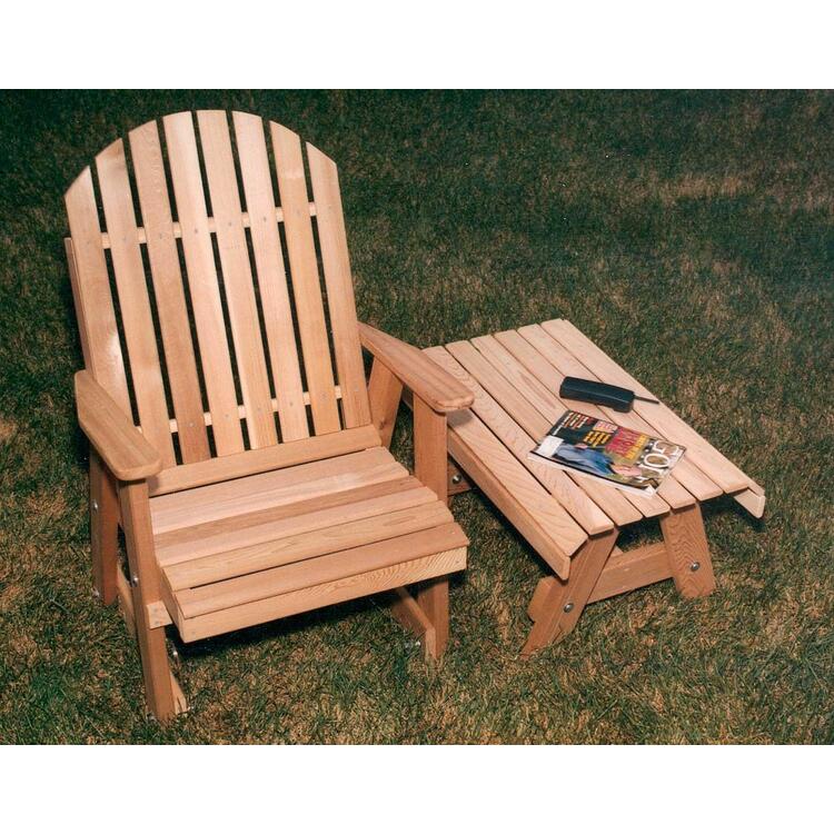Handcrafted Cedar Fanback Patio Chair for Relaxation & Leisure image - 1