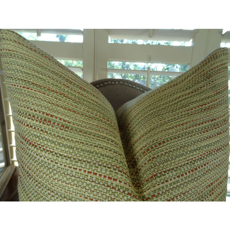 Luxurious Modern Throw Pillow Down Alternative Fill and Taupe Color image - 1