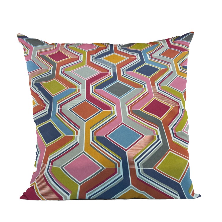 Plutus Brands Multicolor LuxGem Diamonds Luxury Throw Pillow image - 1