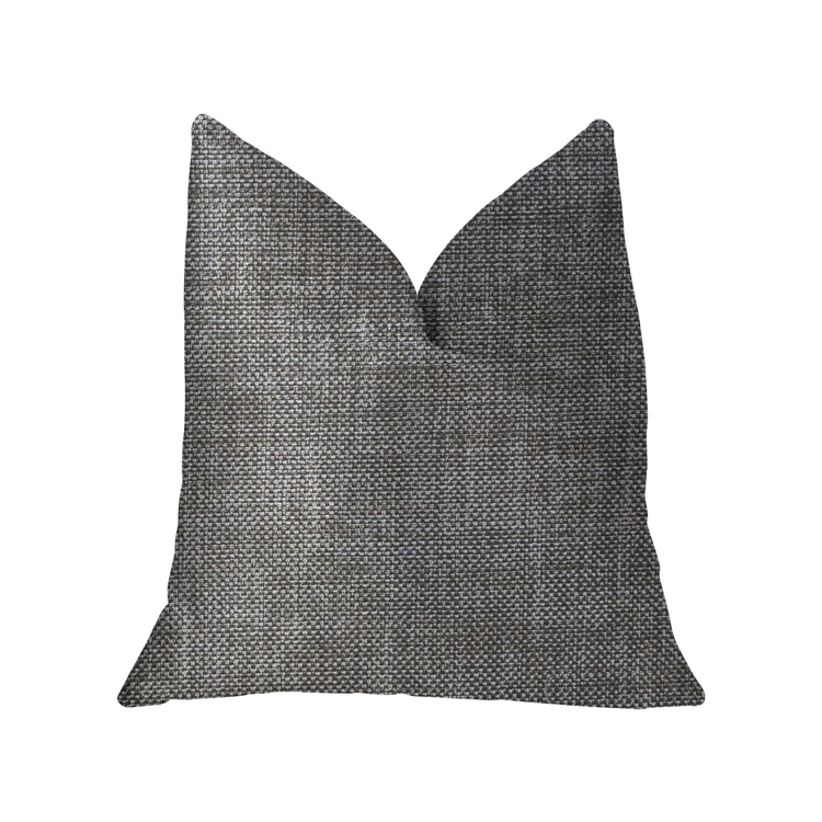 Grey Luxury Throw Pillows Double Sided Silver Polyester Fill image - 1
