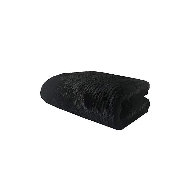 Plutus Brands Black Mink Faux Fur Luxury Throw image - 1