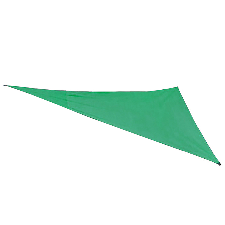 King Canopy Triangle Shade Sail - 10ft Green Woven Fabric Canopy image - 1