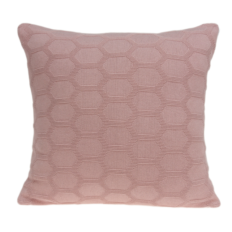 Soft Knitted Throw Pillow Durable Natural Style Modern Design image - 1