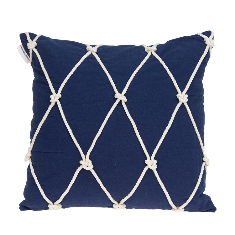 Nautical Blue Throw Pillow Decor Accent with Durable Natural Style image - 1