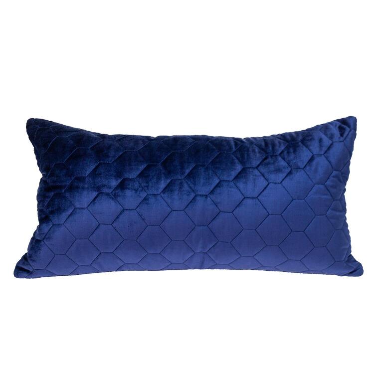 Parkland Collection Bazyli Transitional Quilted Blue Throw Pillow image - 1