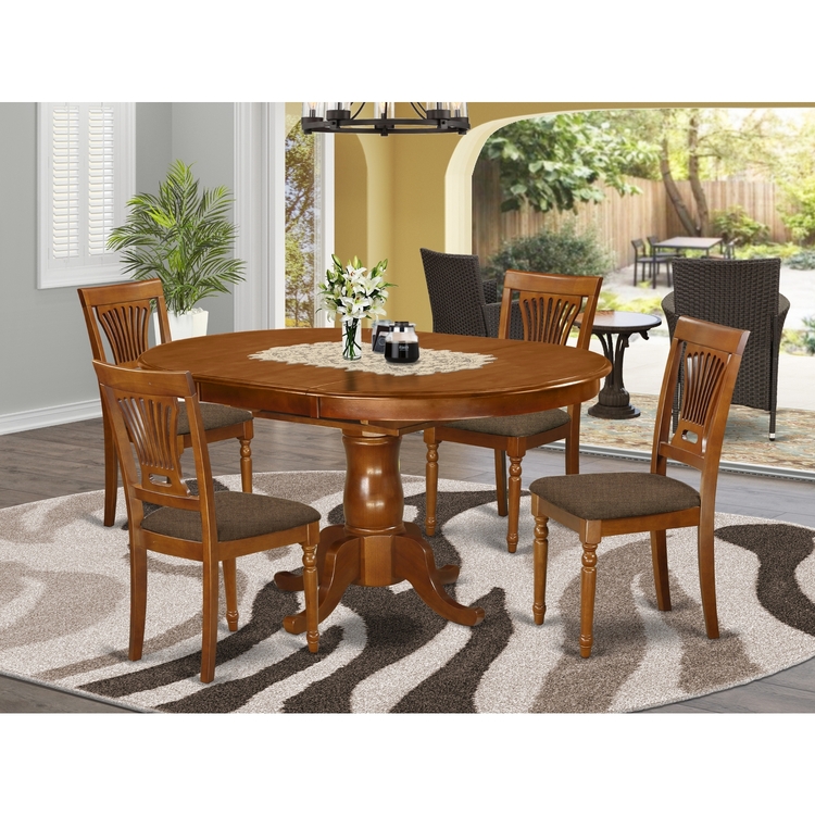 Dining Table Set with Leaf & Kitchen Chairs