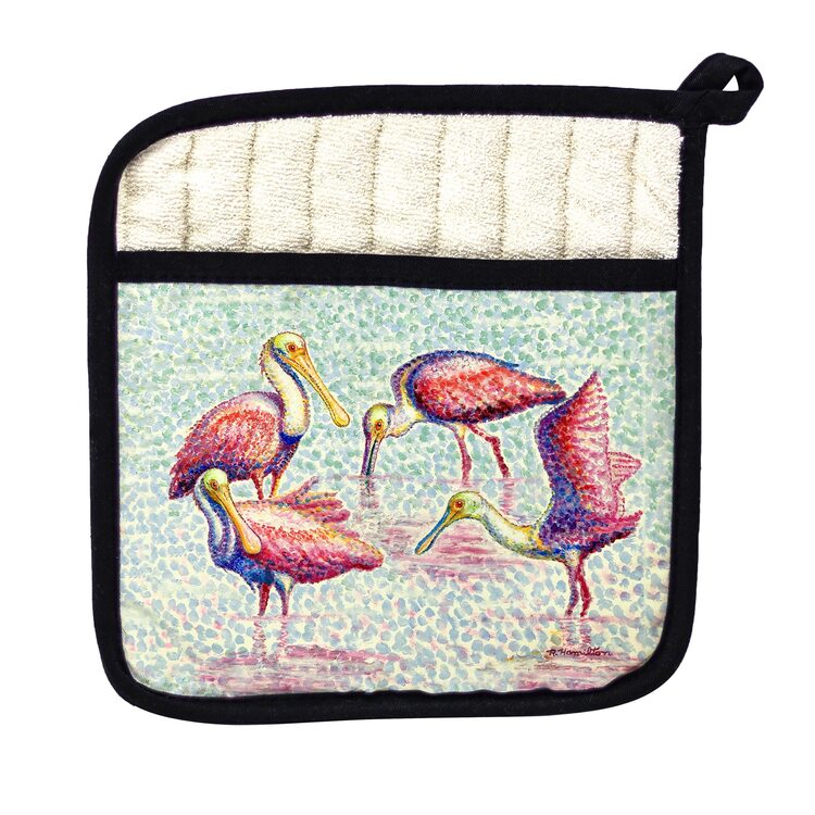 Betsy Drake Interiors Spoonbill Group Pot Holder image - 1