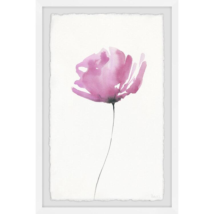Simple Flower Framed Painting Print, 16x24 Giclée Print - Parvez Taj image - 1