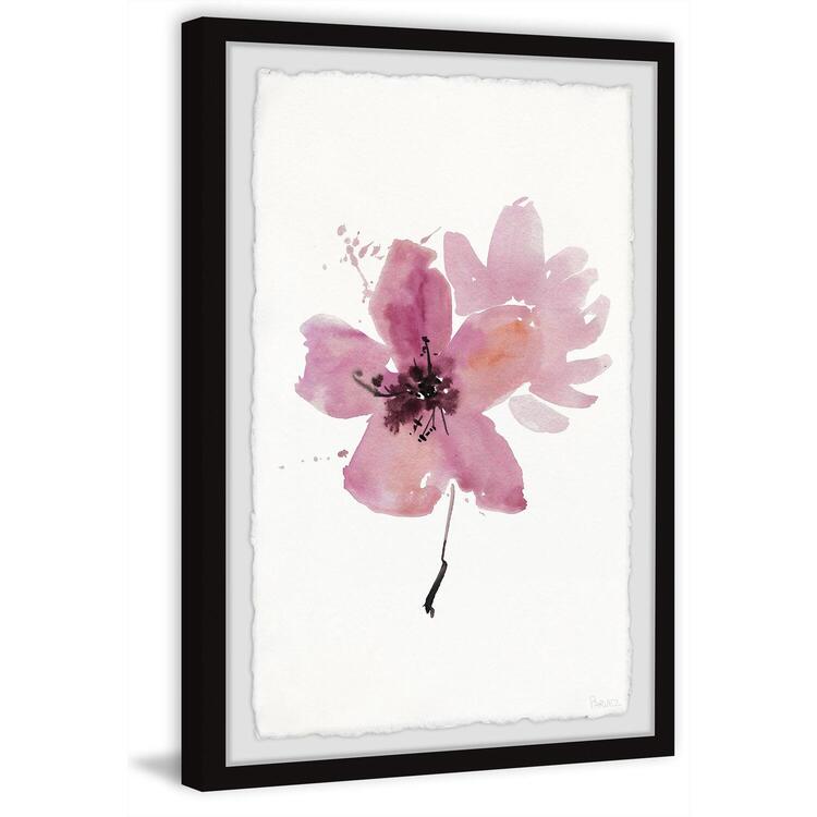 Flower Shadow Framed Painting Print - 24 X 36 Giclée Art Print - Parvez Taj image - 1