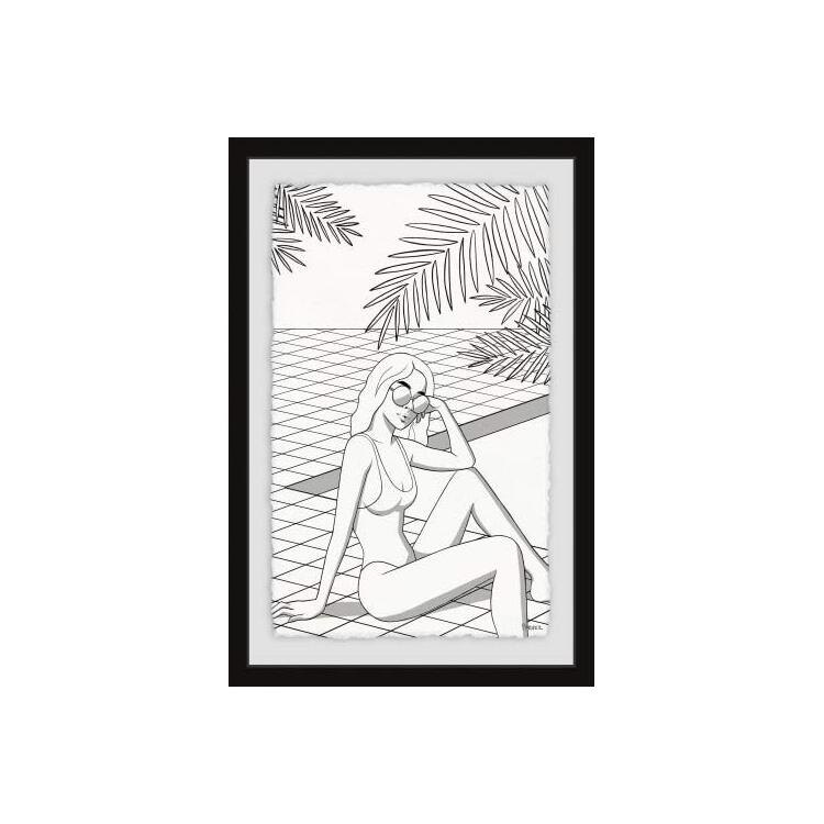 One Piece of Summer Framed Painting Print image - 1