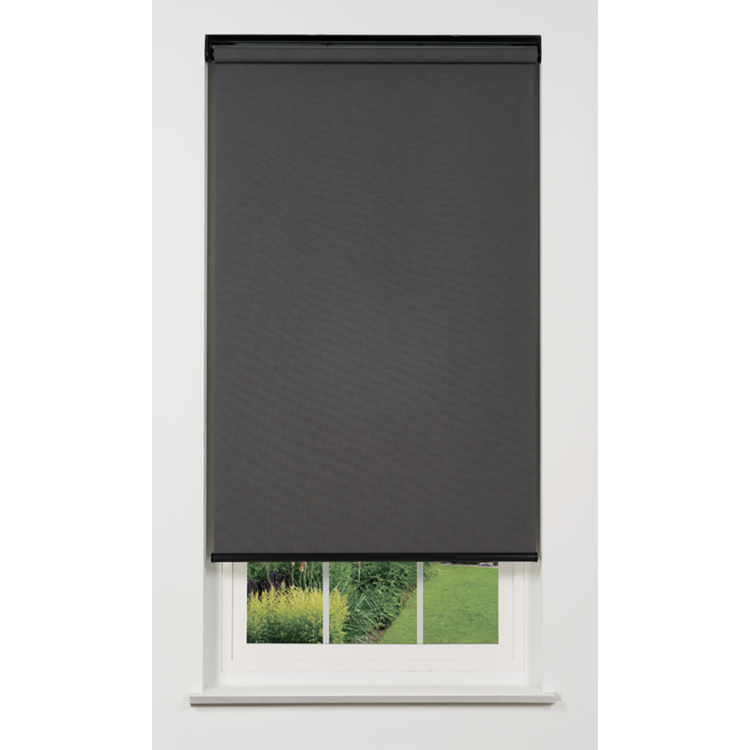 Linen Avenue Cordless 1% Solar Screen Standard Roller Shade, Charcoal 50 1/2 W x 66 H image - 1