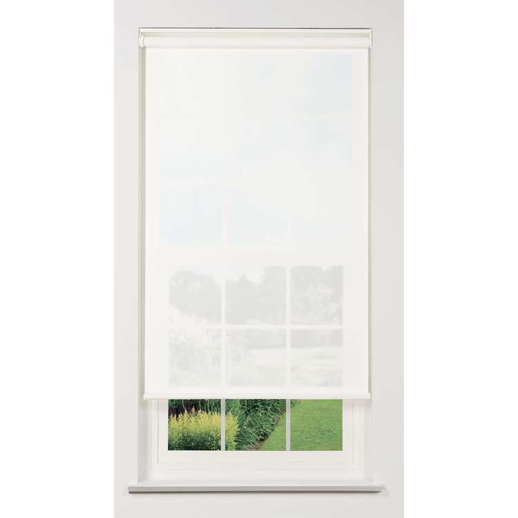 Linen Avenue Cordless 5% Solar Screen Standard Roller Shade, White 30 W x 78 H image - 1