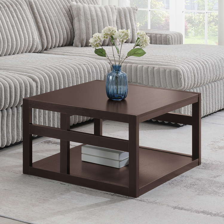 Monterey Square Coffee Table with Shelf