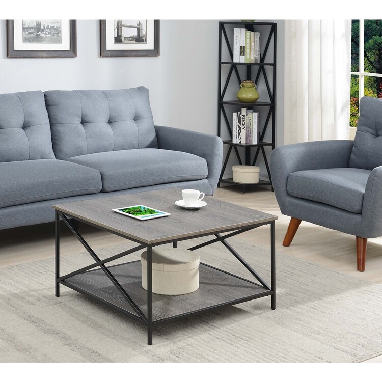 Convenience Concepts Tucson Metal Square Coffee Table