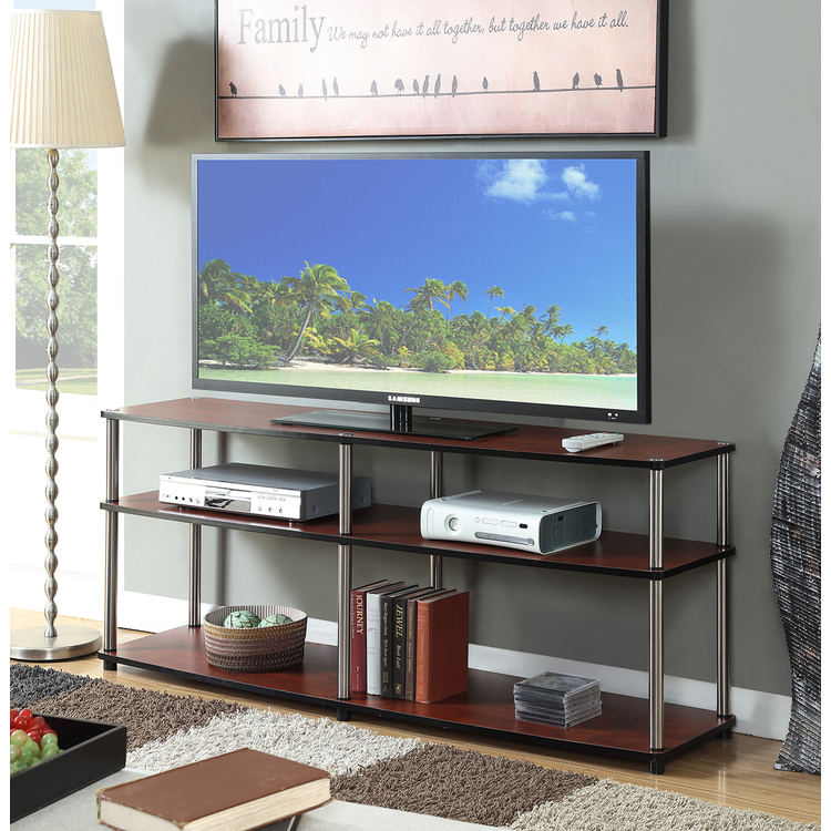 Convenience Concepts 3 Tier TV Stand, Black