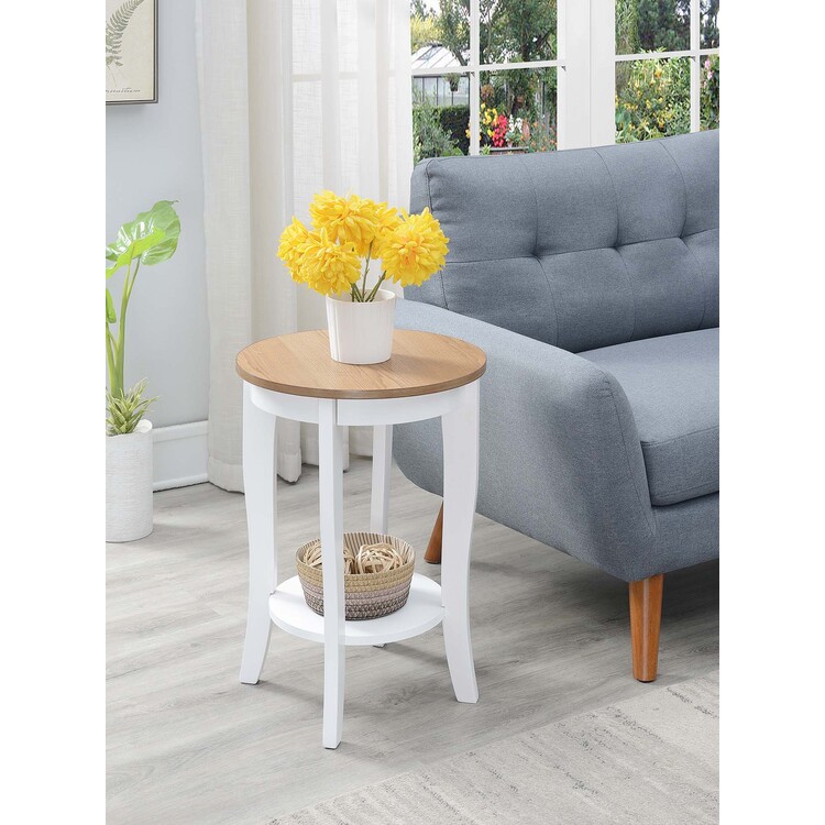 American Heritage Round End Table with Shelf image - 1