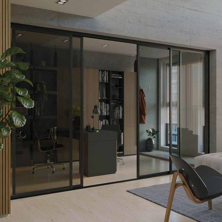 Maykoosh Artisanal Attic Glass Room Divider Panel and Partition Wall ...