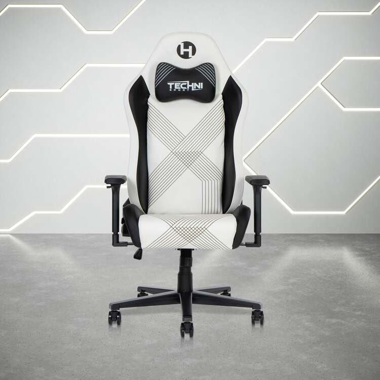 Techni Sport Comfort Edge White Gaming Chair - RTA-TS68C