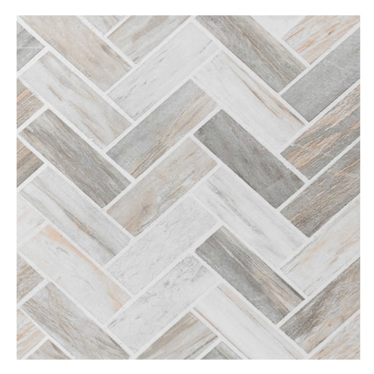 Achim Importing Co. Inc Retro 12x12 Self Adhesive Vinyl Floor Tile - Stone Herringbone - 20 Tiles/20 sq. ft. image - 1