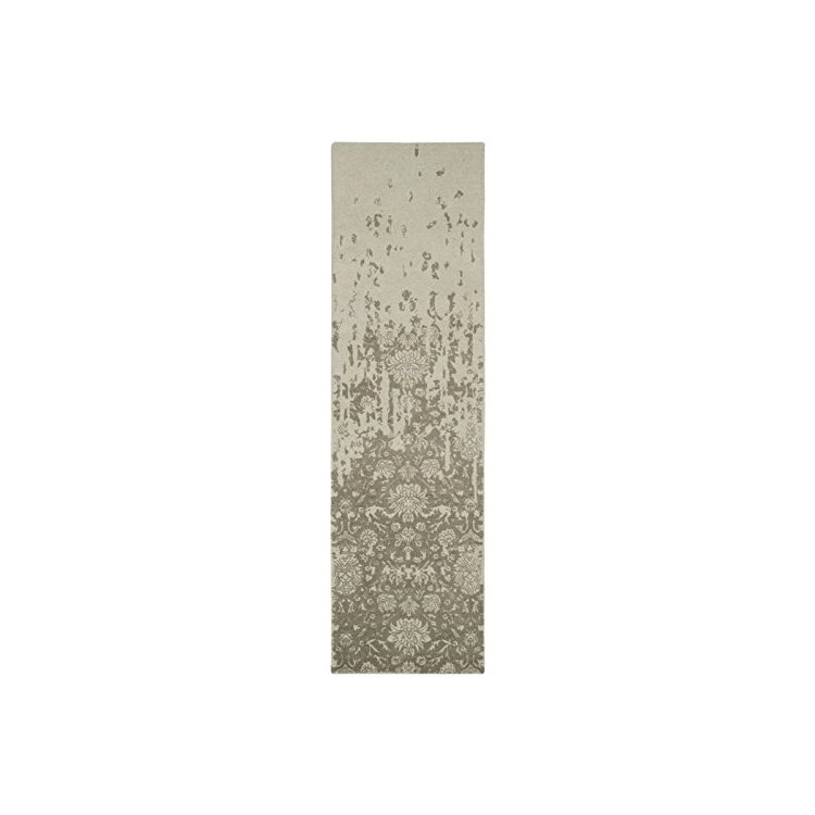 Vintage Wool Pile Rugs Light Sage Grey 5x3 Rectangle image - 1