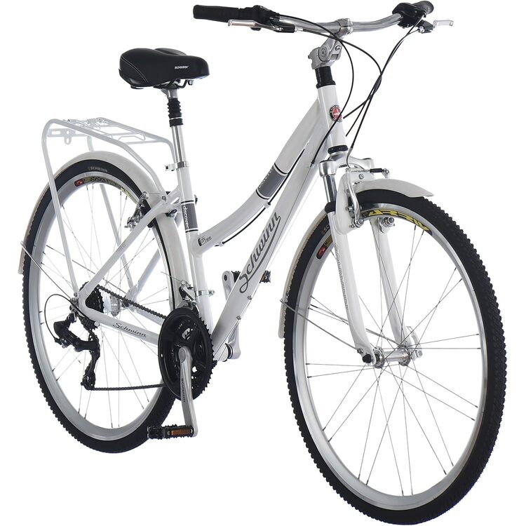 28" Schwinn Discover City Series Hybrid Bikes for Men & Women, 21 Speed, Aluminum Frame image - 1