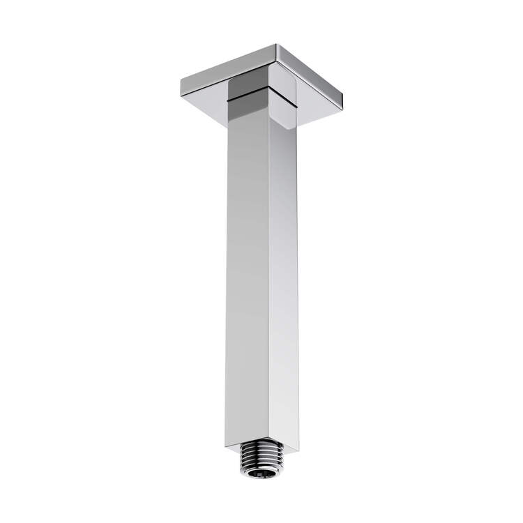 KIBI Ceiling Mounted Shower Arm - 8" Cube - Rainfall Shower Head Extension image - 1