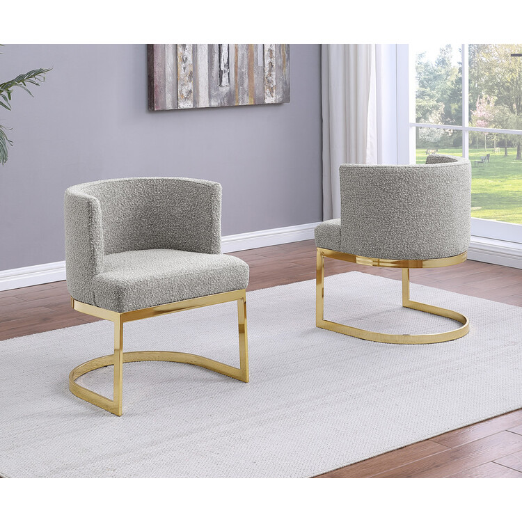 Best Quality Furniture Boucle Side Chairs - Thumbnail 5